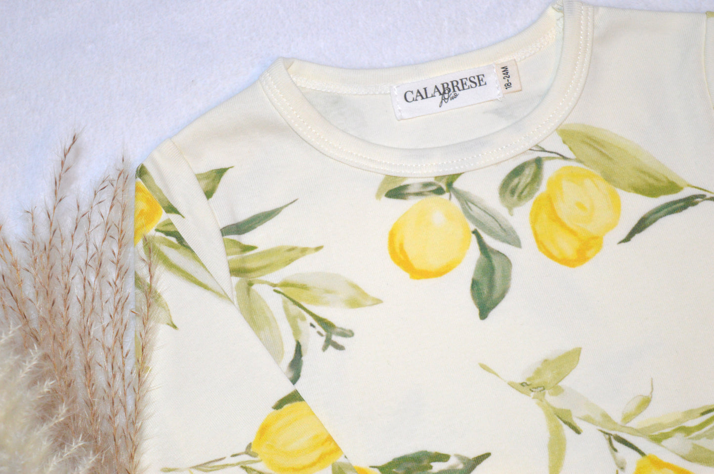 COZY - LEMON PRINT 2 PIECE SET