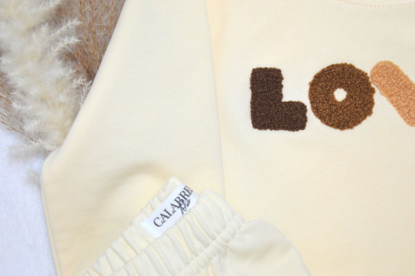 LOVEY - CREAM VALENTINES DAY - 2 PIECE SET