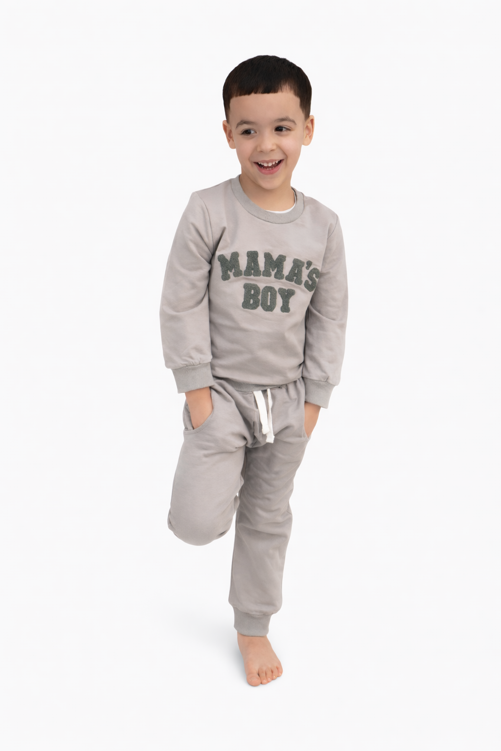 MAMAS BOY - Grey Set