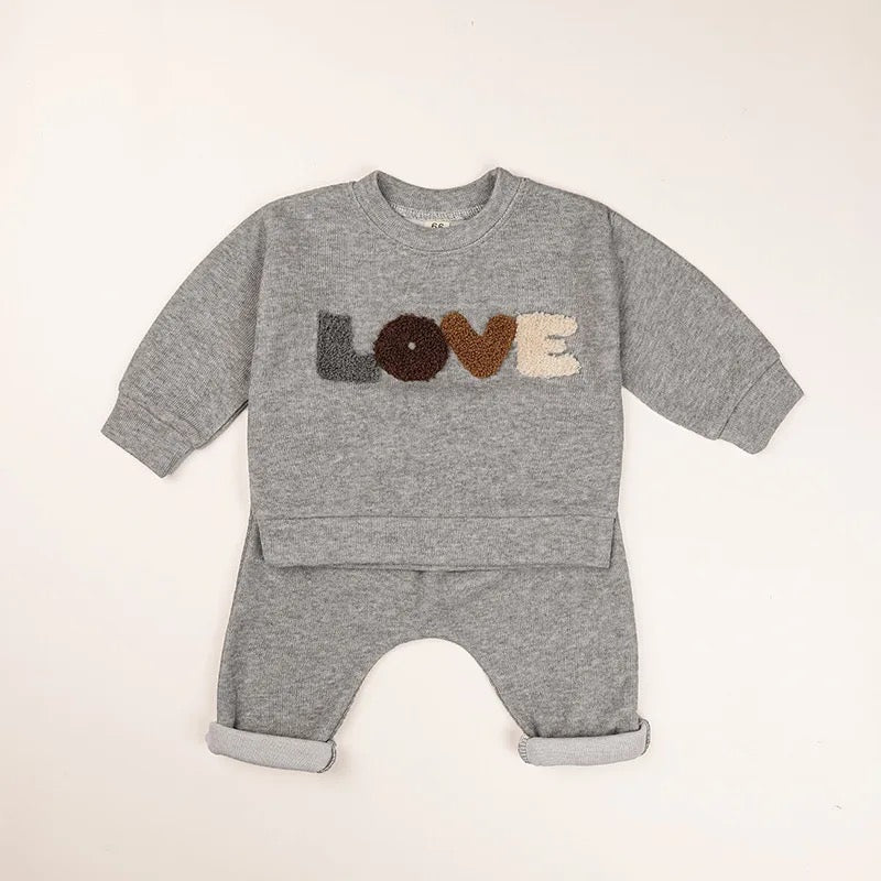 LOVEY - GREY VALENTINES DAY - 2 PIECE SET