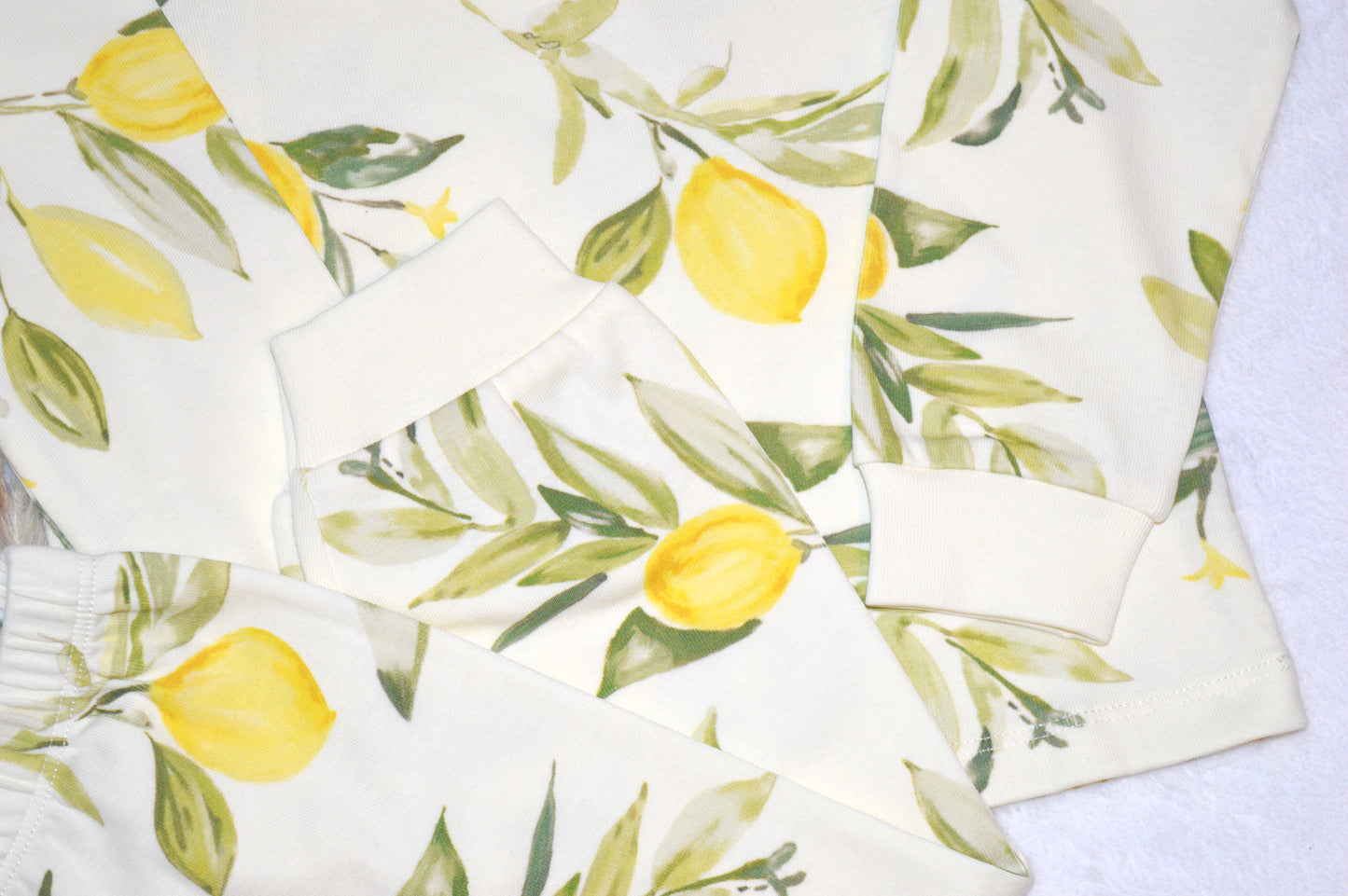 COZY - LEMON PRINT 2 PIECE SET