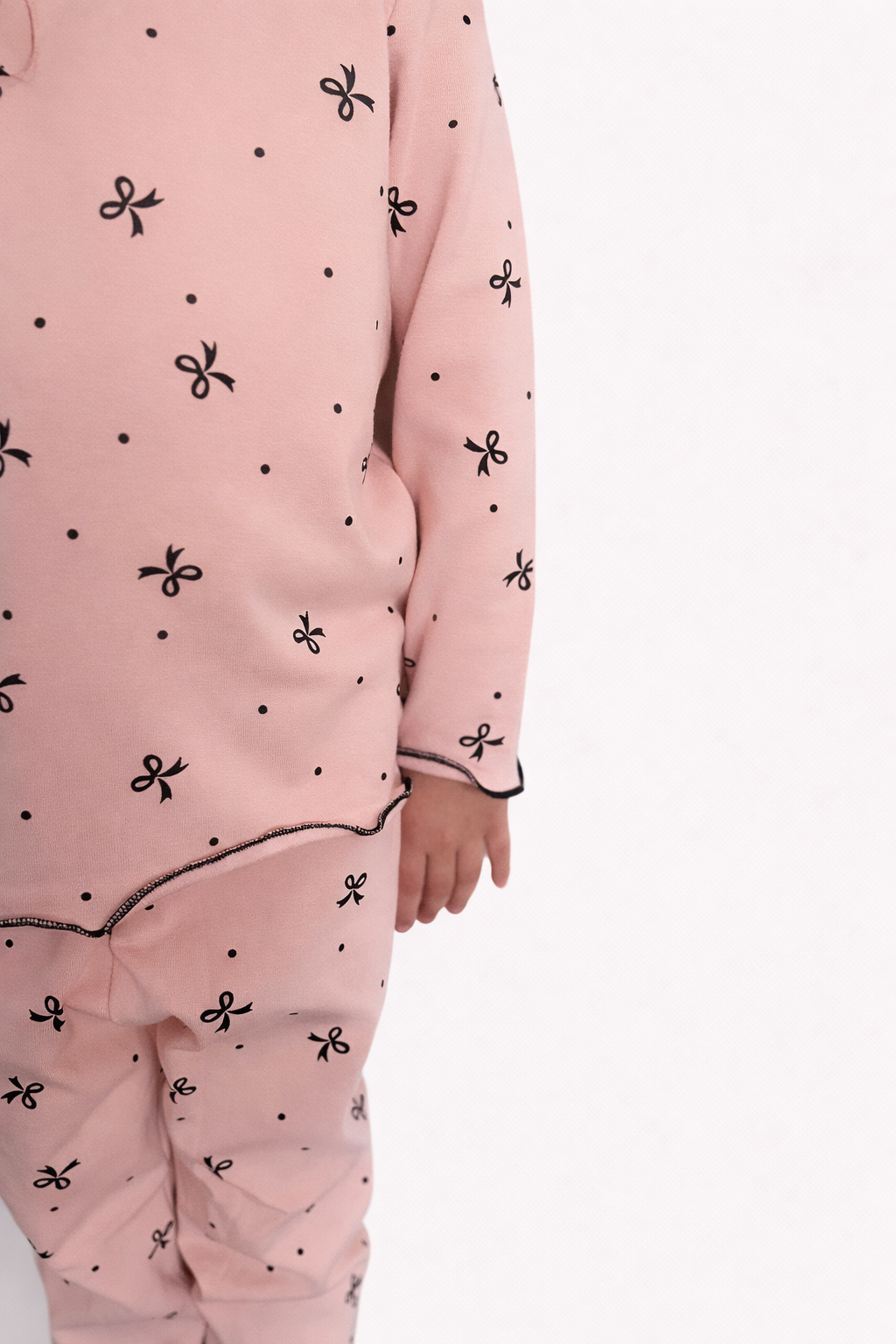 PINK/BOWS- Pajama Set