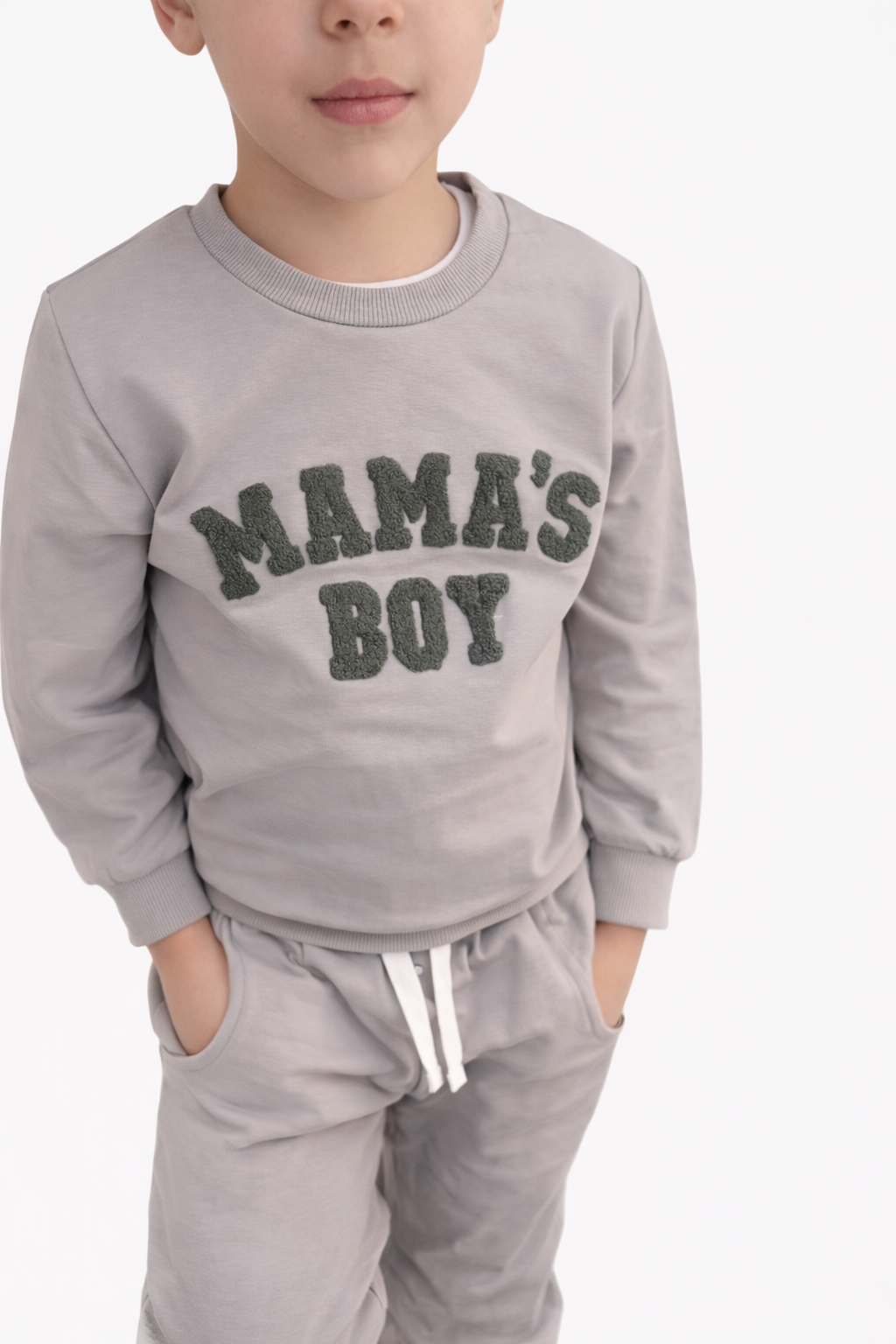 MAMAS BOY - Grey Set